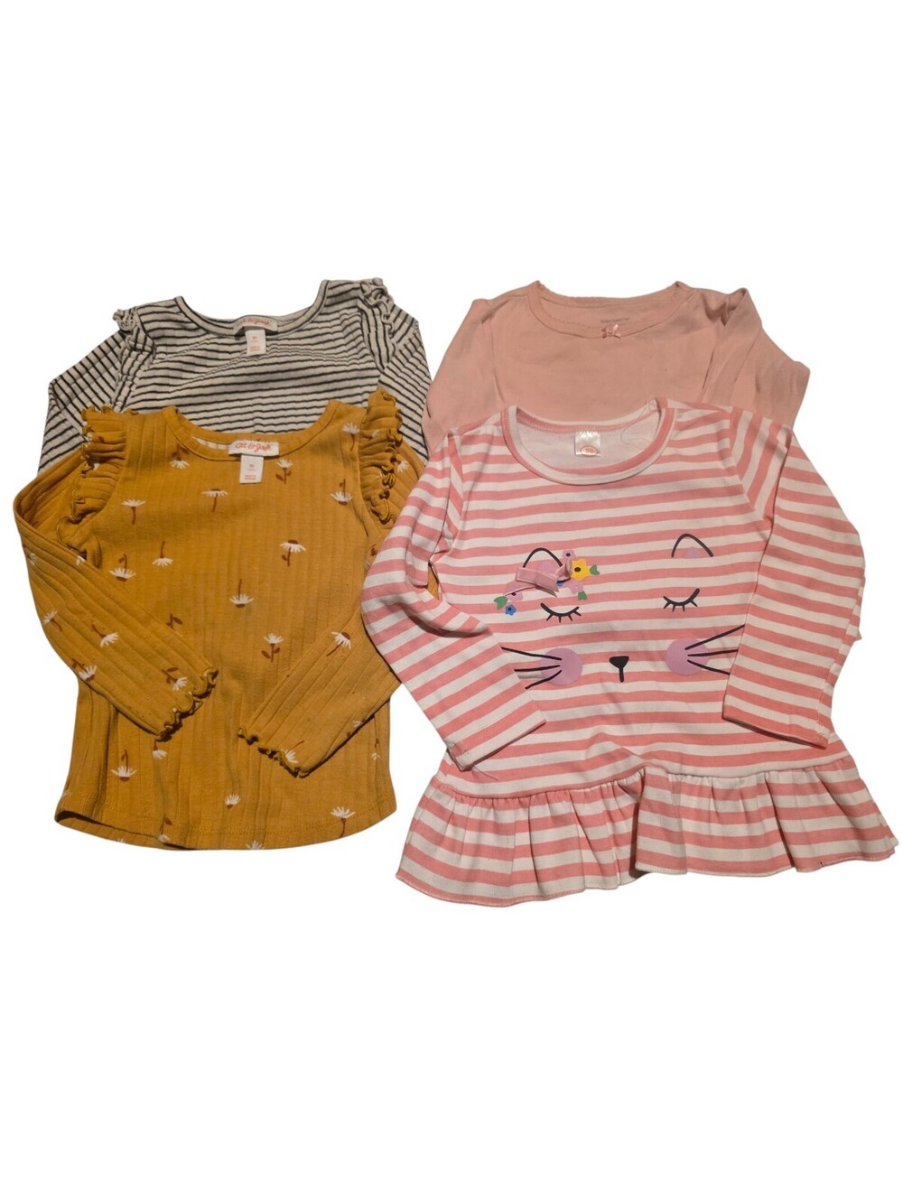 4 piece girls long sleeve shirts
